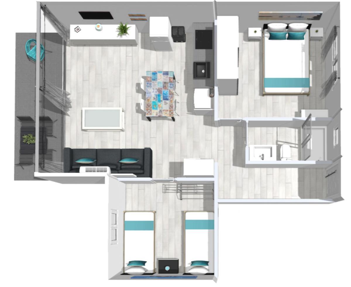 Roses Apartments Ocean 2 Habitaciones Vista Mar Lateral المظهر الخارجي الصورة